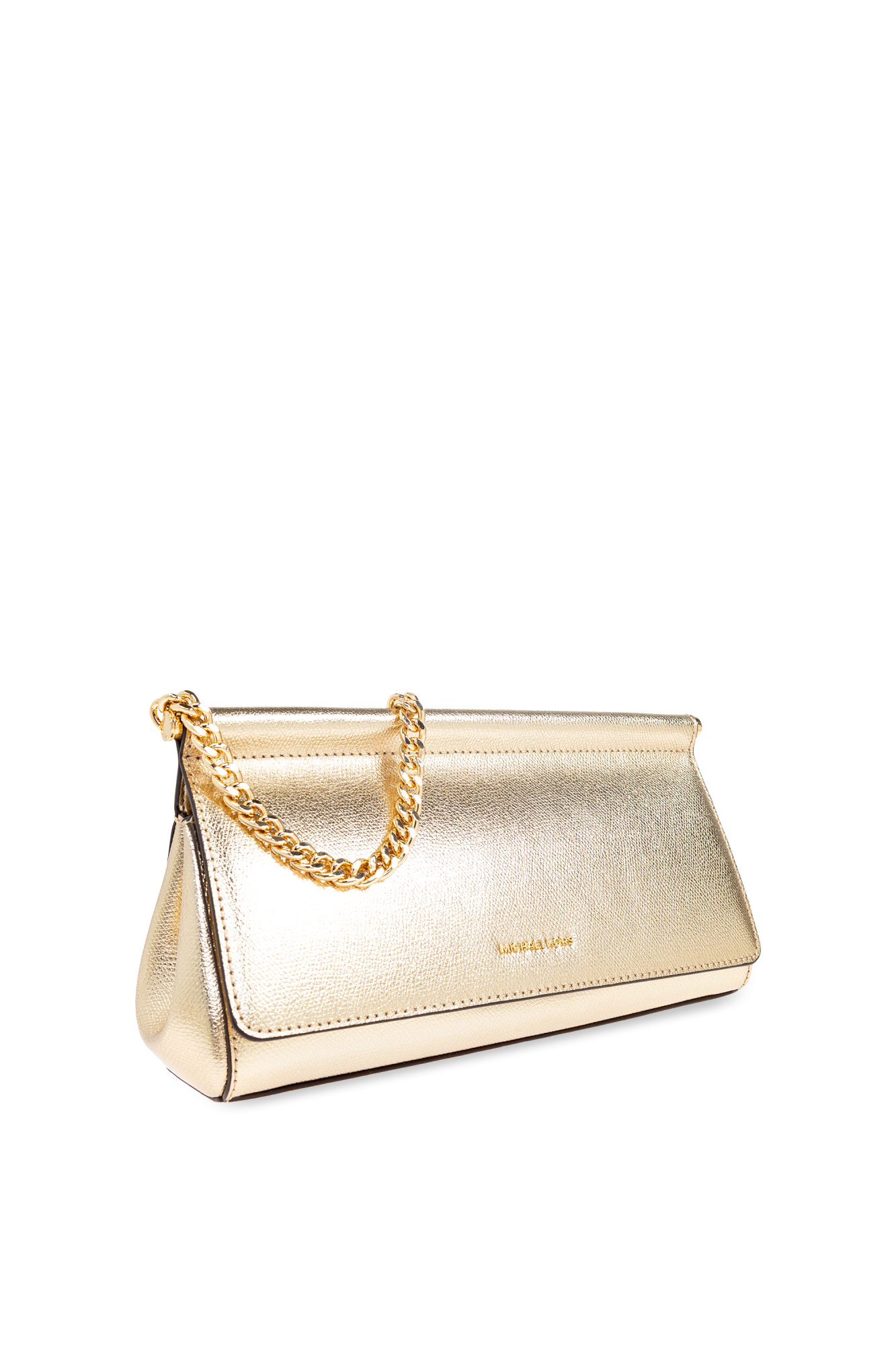 MICHAEL KORS ゴールド クラッチバッグ MICHAEL KORS Chelsea Large Leather Convertible Clutch